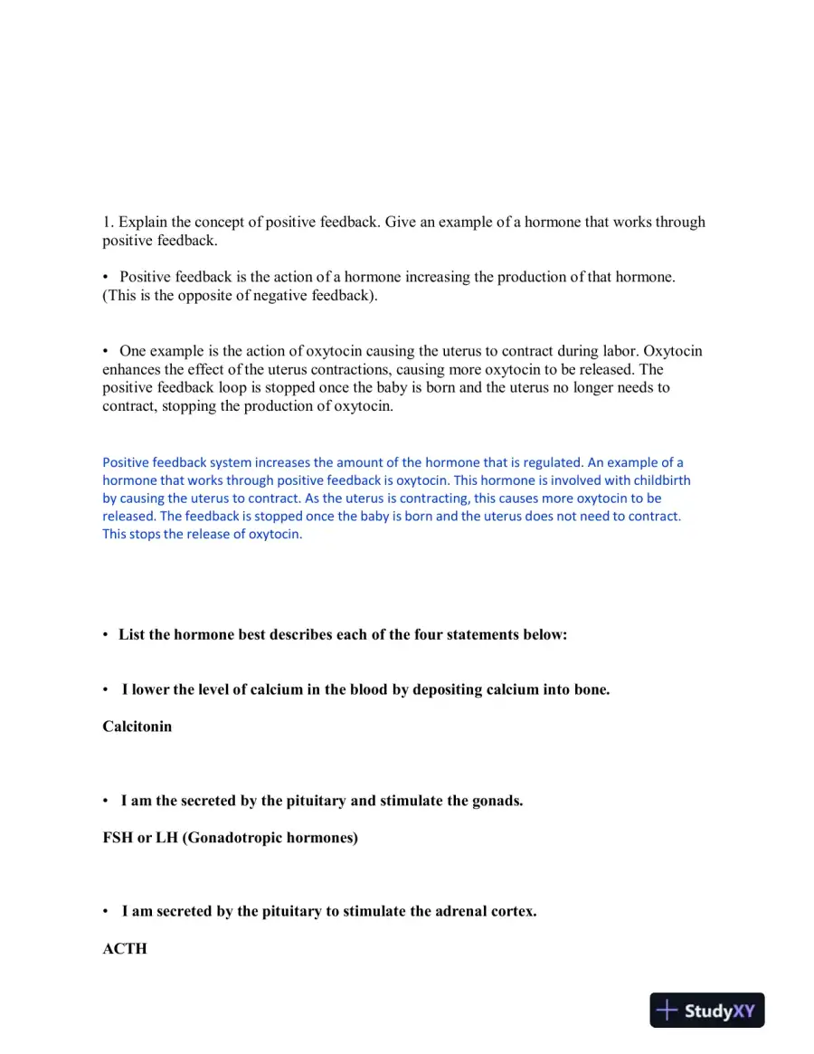 2023 BIOD151 Anatomy and Physiology Test Bank Module 6 With Answers (24 Solved Questions), page 3