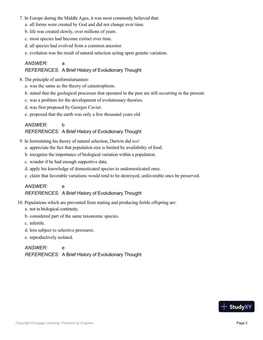 Essentials Of Physical Anthropology, 10th Edition Test Bank, page 14