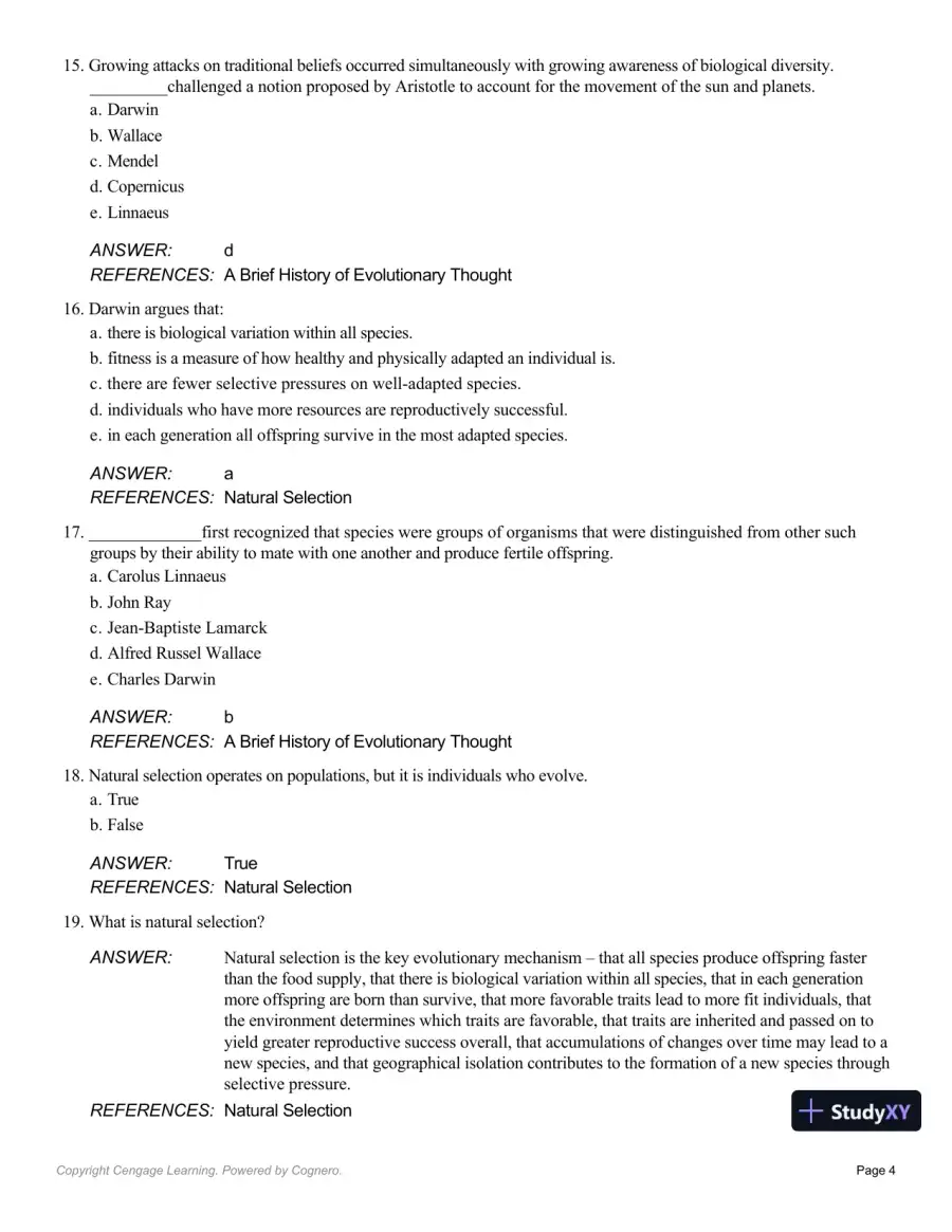Essentials Of Physical Anthropology, 10th Edition Test Bank, page 16