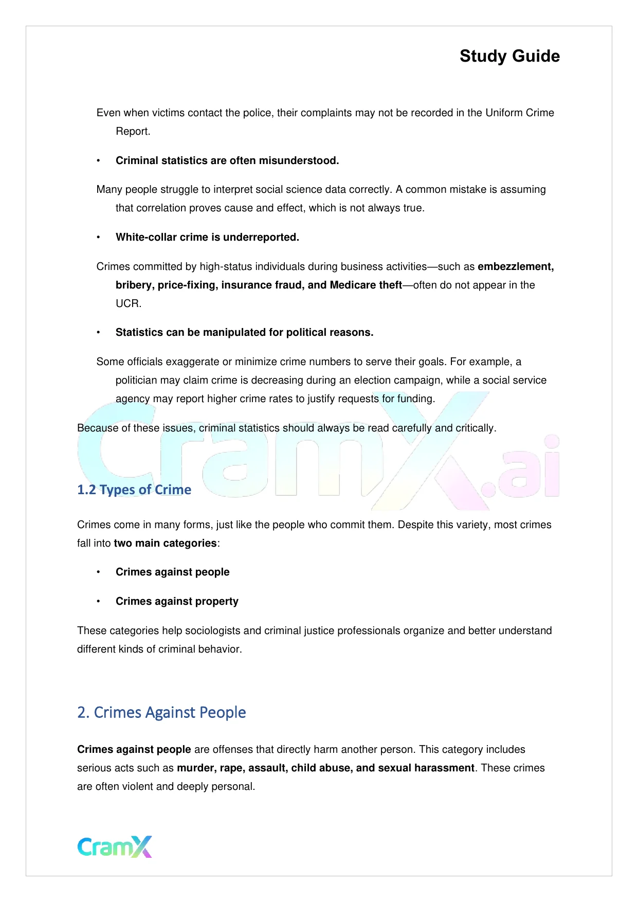 Sociology - Deviance, Crime, and Social Control - Page 2 preview image