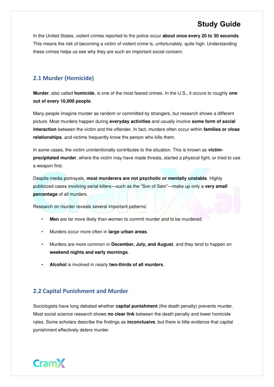 Sociology - Deviance, Crime, and Social Control, page 3