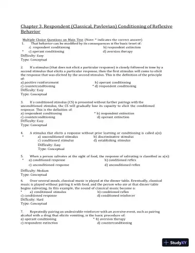 Test Bank for Behavior Modification: What It Is and How To Do It, 11th Edition (Chapters 1-30) - Page 14 preview image