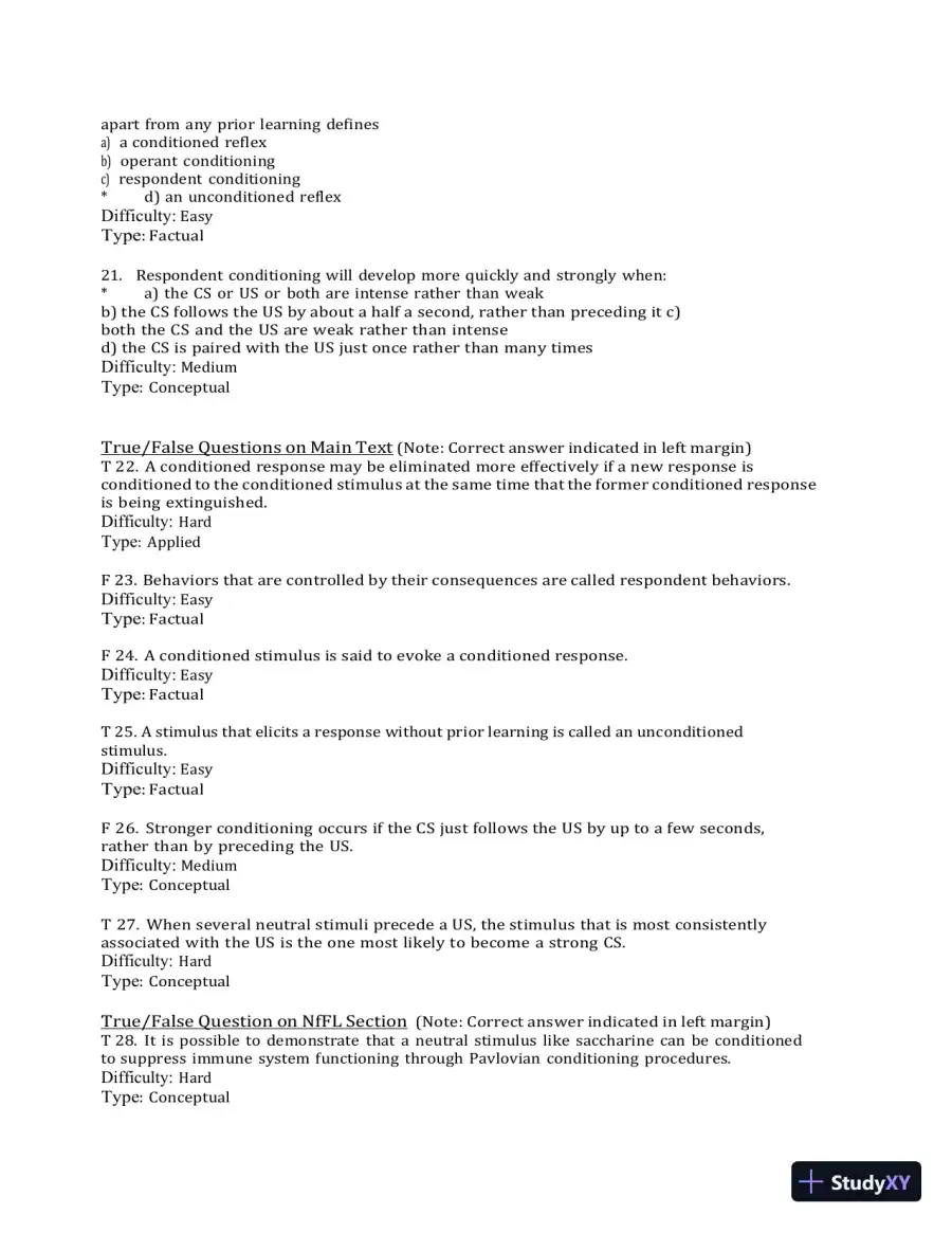 Test Bank for Behavior Modification: What It Is and How To Do It, 11th Edition (Chapters 1-30), page 17