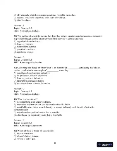 Test Bank For Biology, 8th Edition - Page 12 preview image