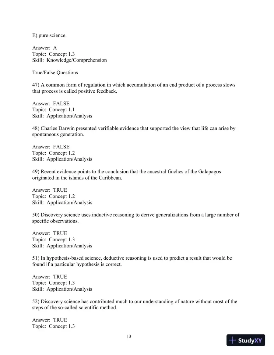 Test Bank For Biology, 8th Edition, page 14
