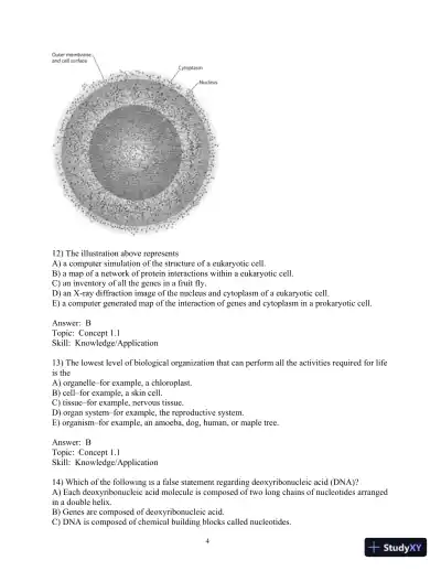 Test Bank For Biology, 8th Edition - Page 5 preview image