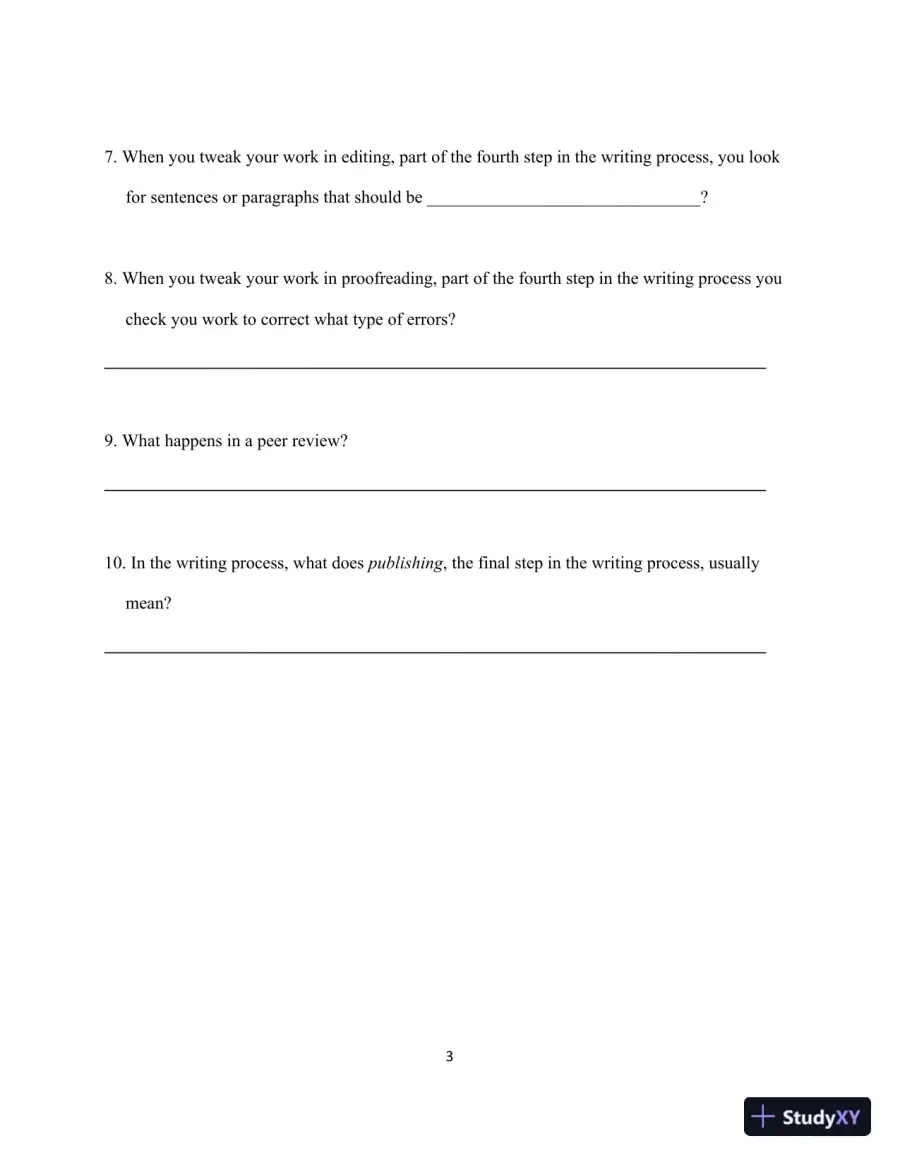 Test Bank for Ticket to Write: Writing College Essays, MLA Update, page 7