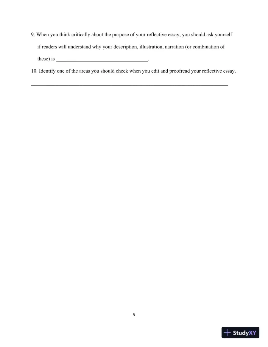 Test Bank for Ticket to Write: Writing College Essays, MLA Update, page 9