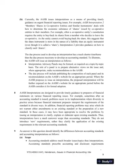 Issues in Financial Accounting, 16th Edition Solution Manual - Page 10 preview image