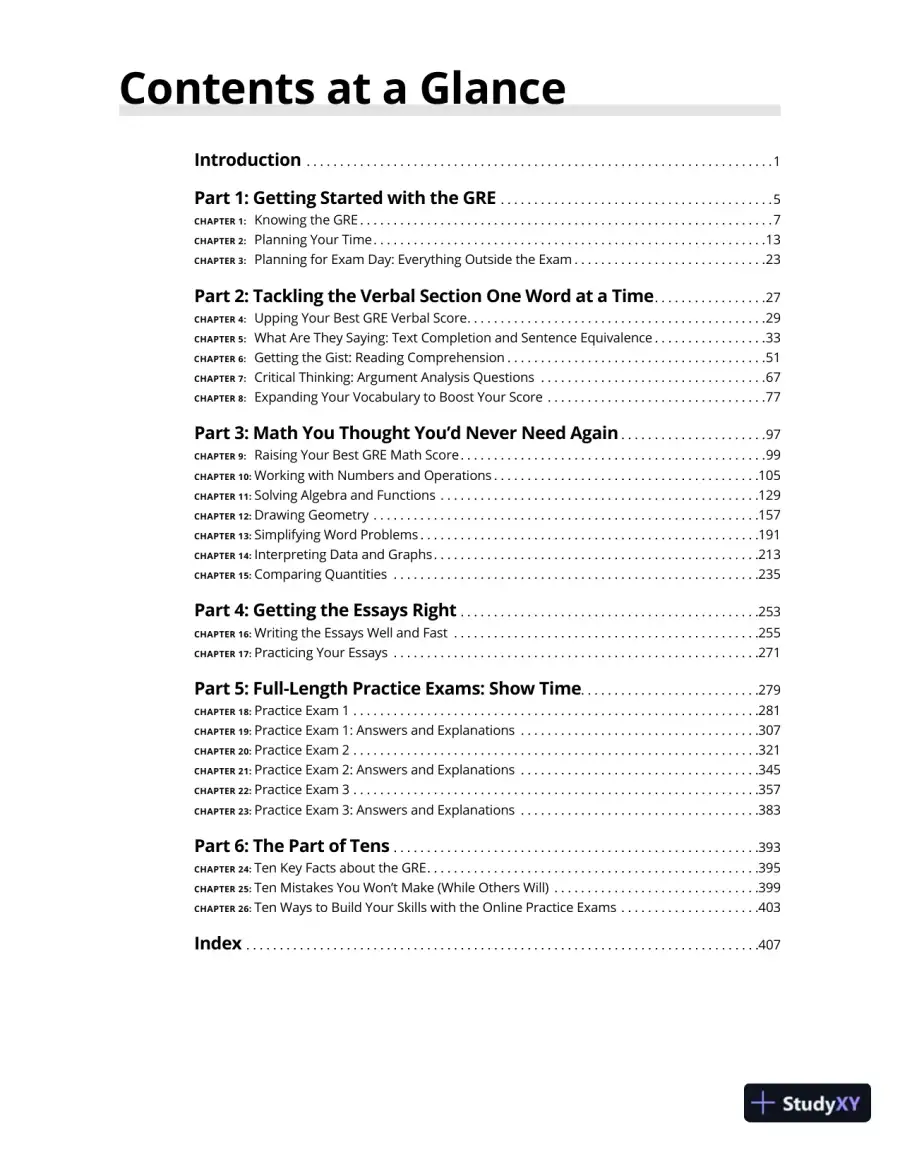 GRE Prep 2024 For Dummies with Online Practice (2023), page 10
