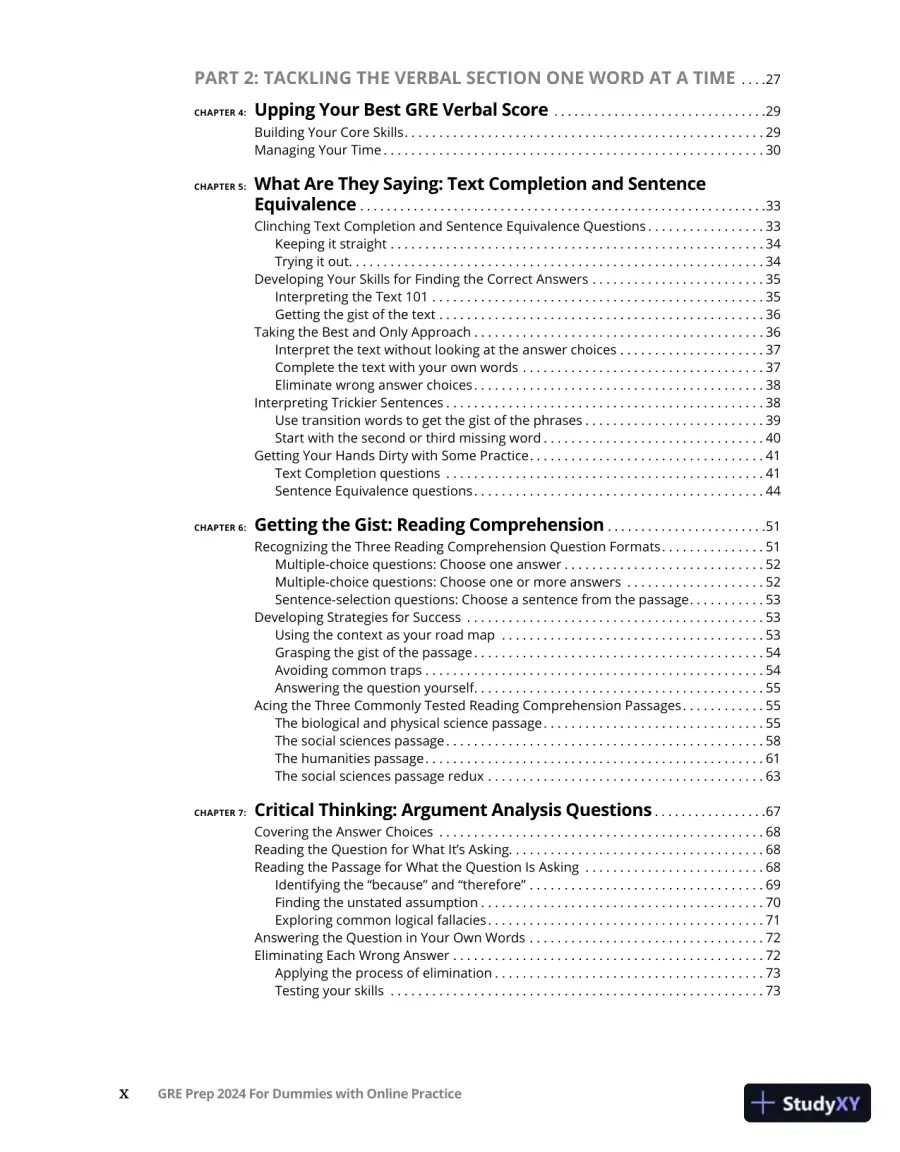 GRE Prep 2024 For Dummies with Online Practice (2023), page 13