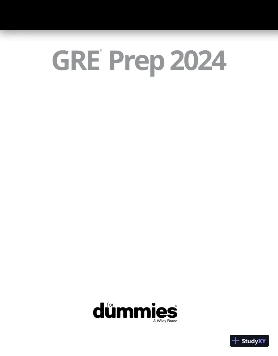 GRE Prep 2024 For Dummies with Online Practice (2023), page 6