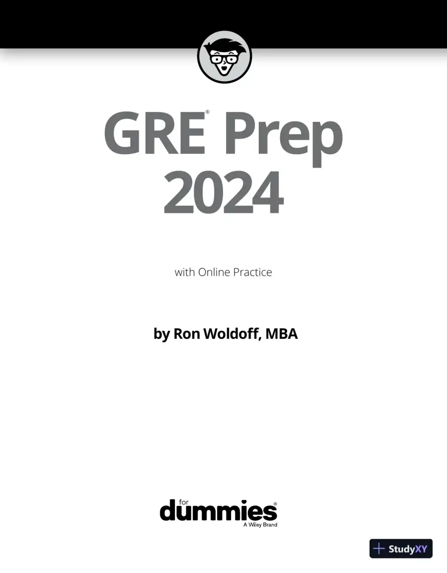 GRE Prep 2024 For Dummies with Online Practice (2023), page 8