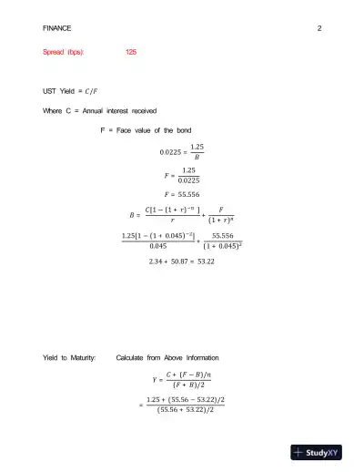 Bond Project FIN 445 - Page 3 preview image