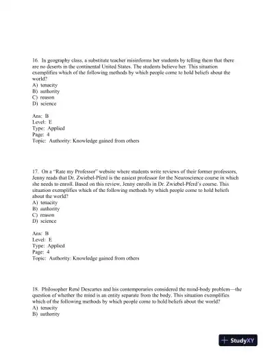 Research Methods: Concepts and Connections 1st Edition Test Bank - Page 10 preview image