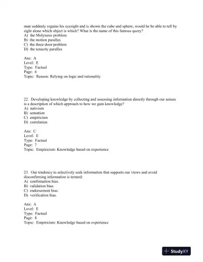 Research Methods: Concepts and Connections 1st Edition Test Bank - Page 12 preview image