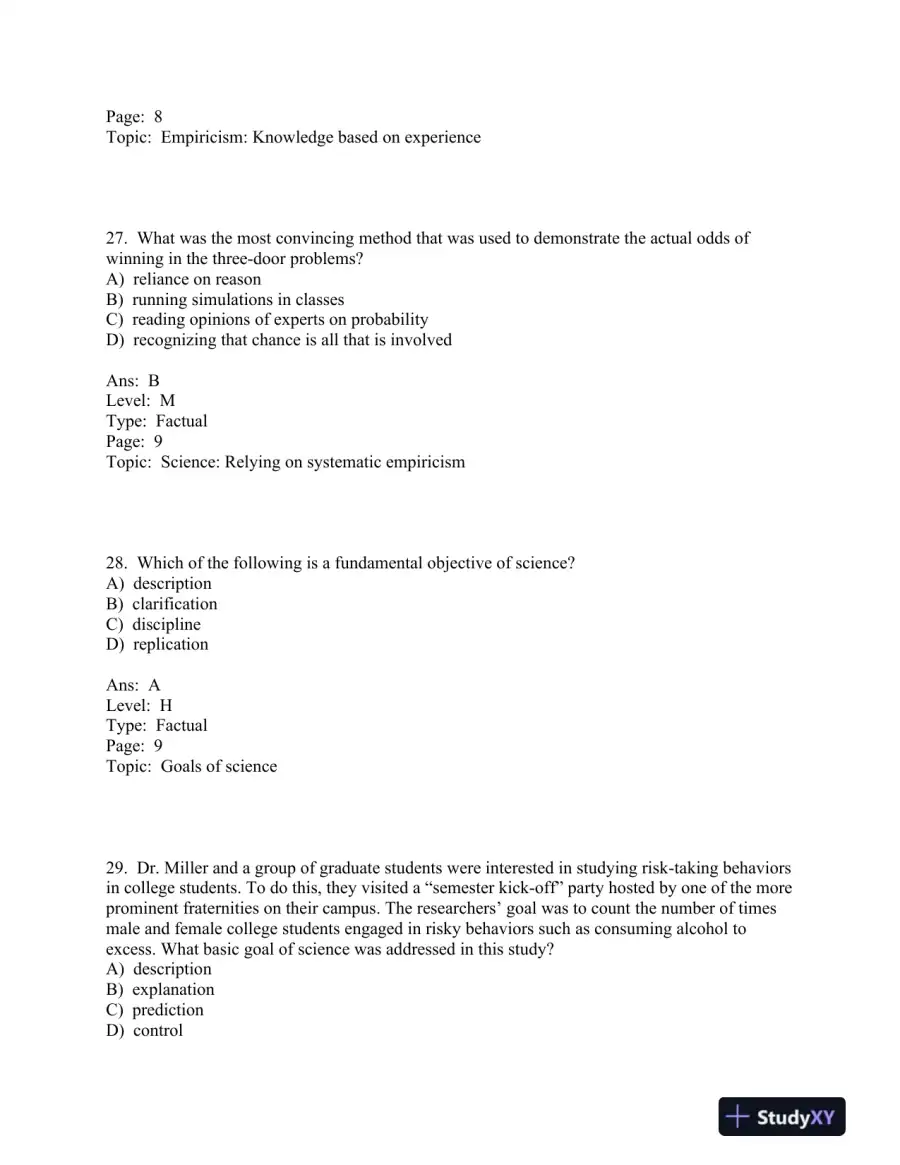 Research Methods: Concepts and Connections 1st Edition Test Bank, page 14