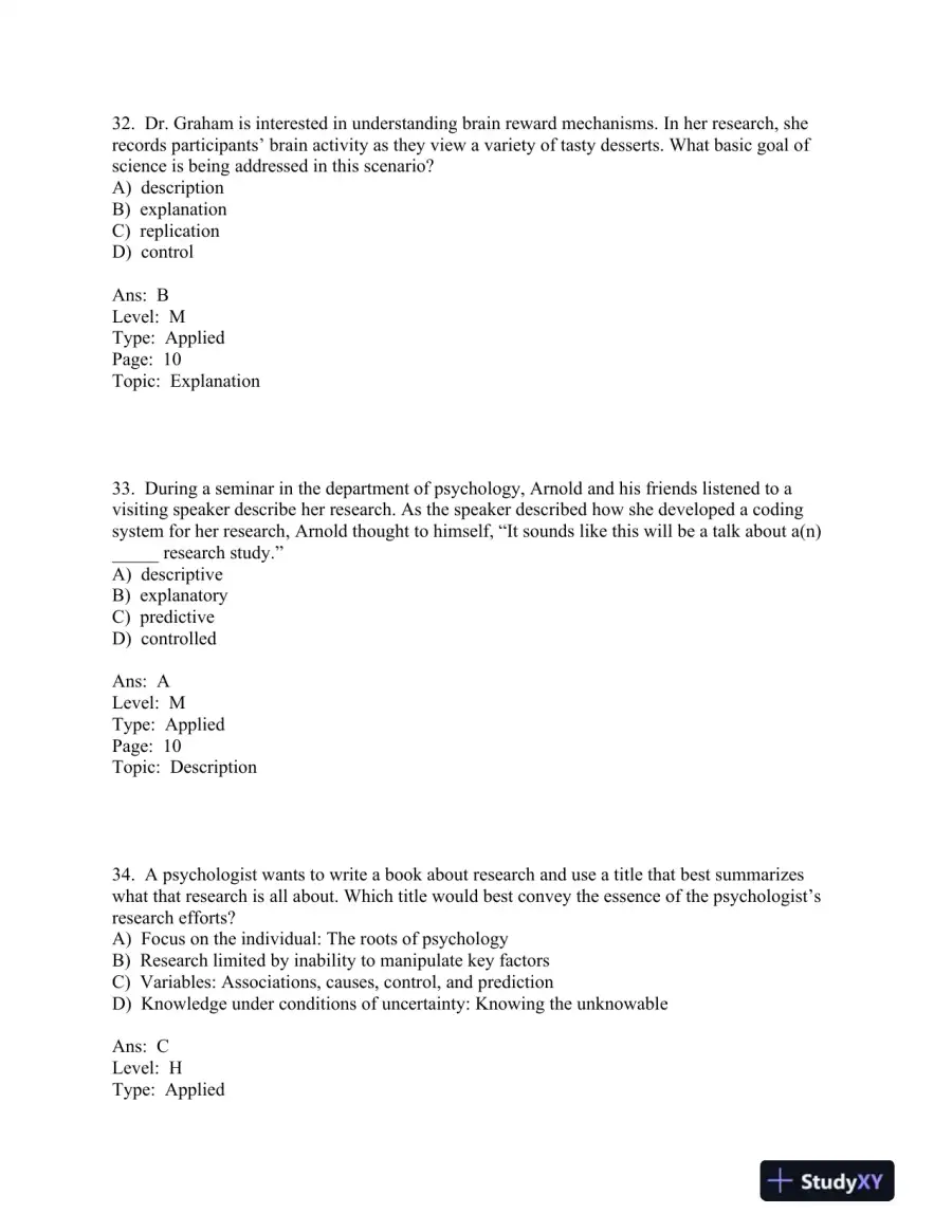 Research Methods: Concepts and Connections 1st Edition Test Bank, page 16