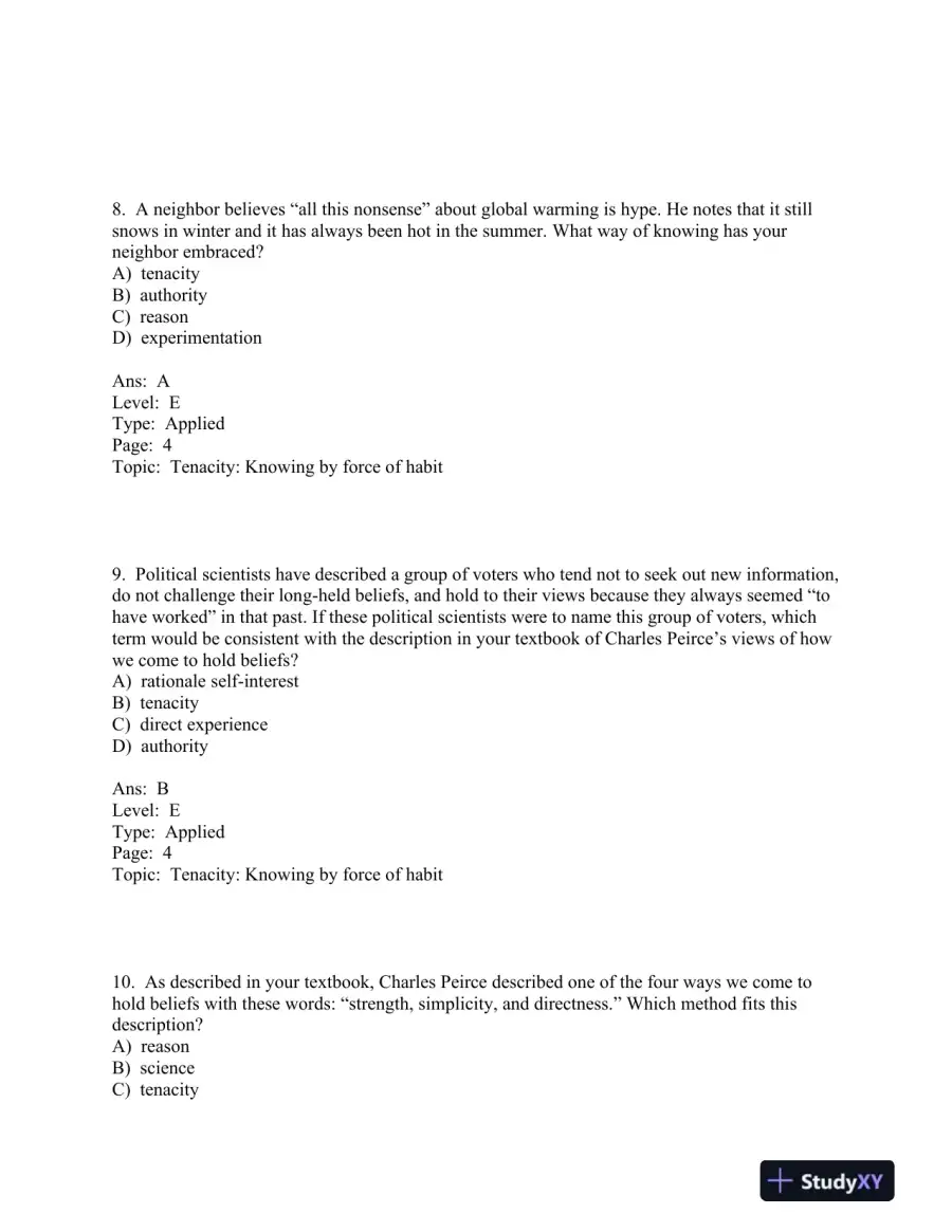 Research Methods: Concepts and Connections 1st Edition Test Bank, page 7