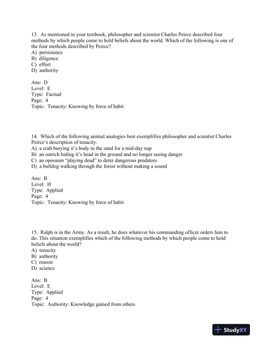 Research Methods: Concepts and Connections 1st Edition Test Bank, page 9