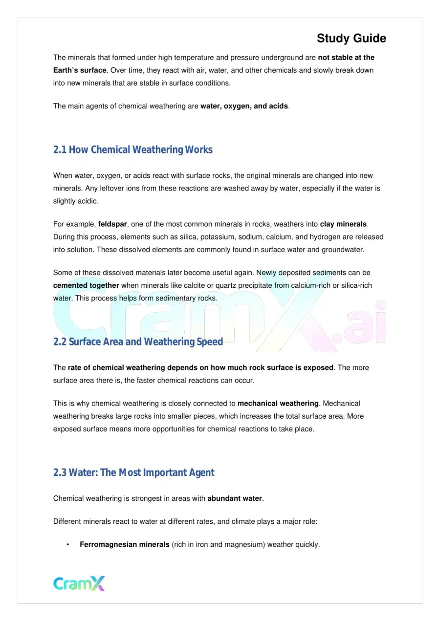Geology - Weathering and Erosion, page 3