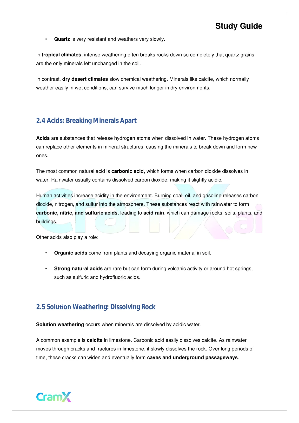 Geology - Weathering and Erosion - Page 4 preview image
