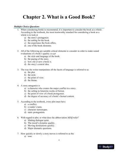 Test Bank for Childrens Literature, Briefly , 7th Edition - Page 12 preview image