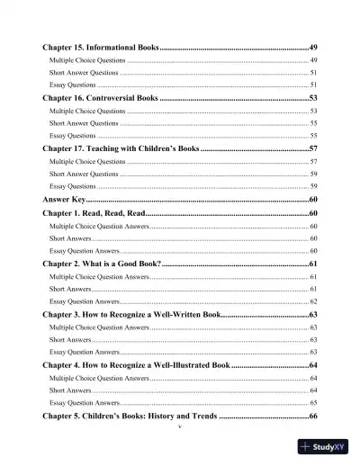 Test Bank for Childrens Literature, Briefly , 7th Edition - Page 5 preview image