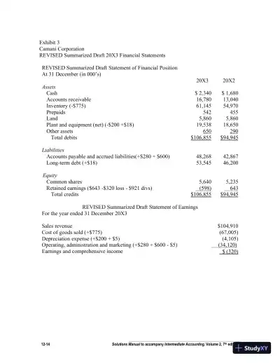 Intermediate Accounting, Volume 2, Seventh Canadian Edition Solution Manual - Page 15 preview image