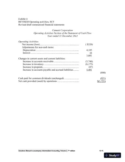 Intermediate Accounting, Volume 2, Seventh Canadian Edition Solution Manual - Page 16 preview image