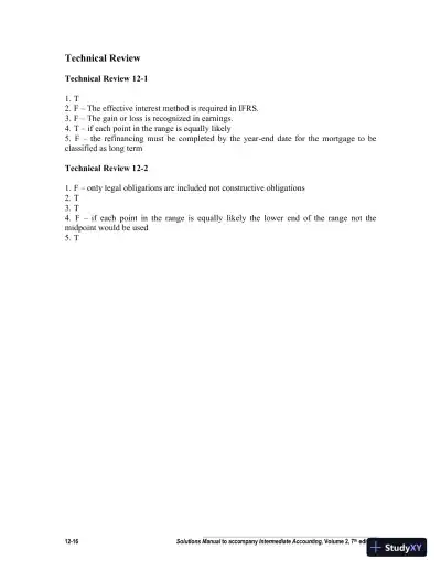 Intermediate Accounting, Volume 2, Seventh Canadian Edition Solution Manual - Page 17 preview image