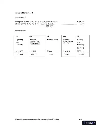 Intermediate Accounting, Volume 2, Seventh Canadian Edition Solution Manual - Page 20 preview image