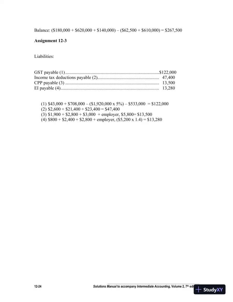 Intermediate Accounting, Volume 2, Seventh Canadian Edition Solution Manual, page 25
