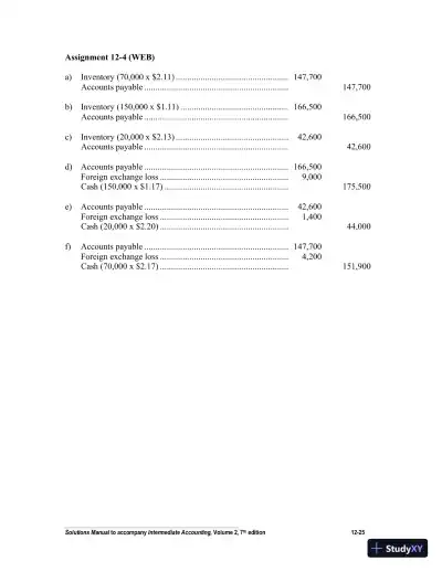 Intermediate Accounting, Volume 2, Seventh Canadian Edition Solution Manual - Page 26 preview image