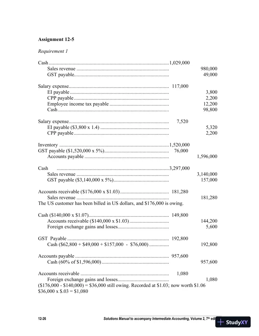 Intermediate Accounting, Volume 2, Seventh Canadian Edition Solution Manual, page 27