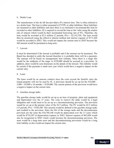 Intermediate Accounting, Volume 2, Seventh Canadian Edition Solution Manual - Page 6 preview image