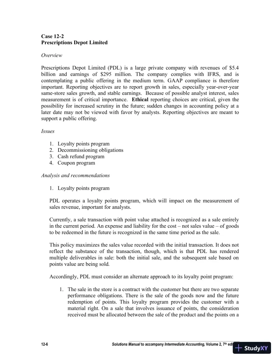 Intermediate Accounting, Volume 2, Seventh Canadian Edition Solution Manual, page 7