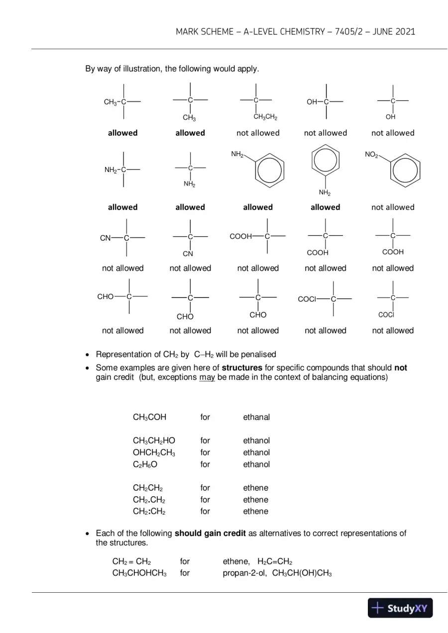 2021 AQA A-level Chemistry Paper 2 7405/2 with Answers (10 Solved Questions), page 8