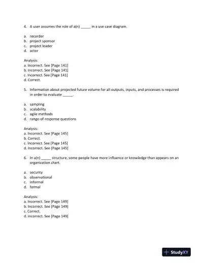 Systems Analysis And Desig, 10th Edition Test Bank - Page 15 preview image