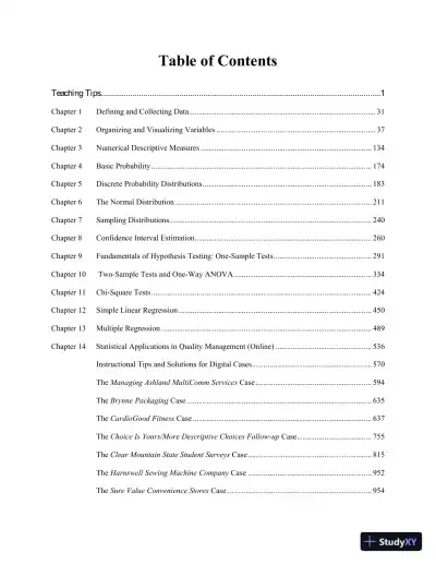 Solution Manual for Business Statistics: A First Course, 7th Edition - Page 3 preview image