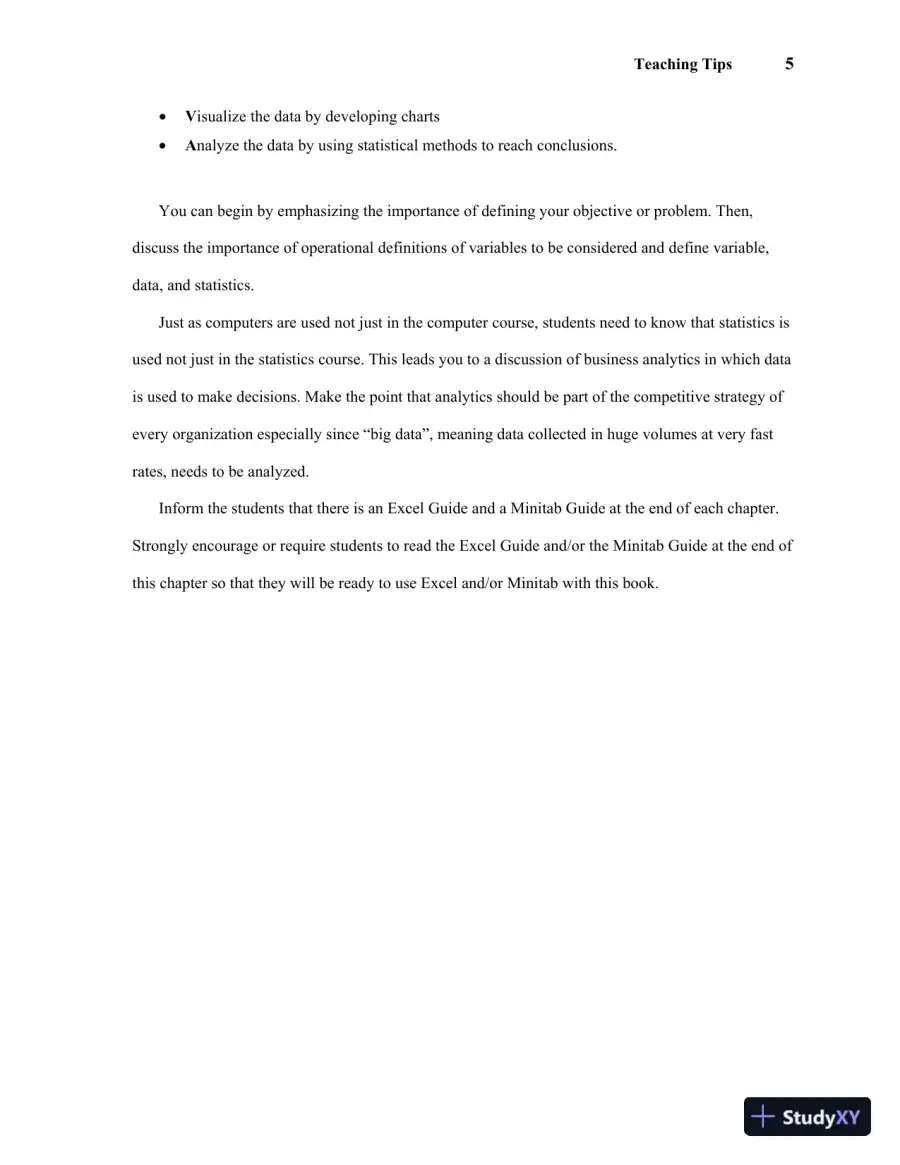 Solution Manual for Business Statistics: A First Course, 7th Edition, page 8