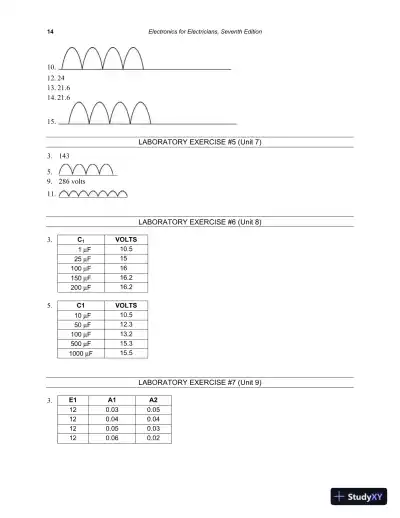Solution Manual for Electronics for Electricians, 7th Edition - Page 15 preview image