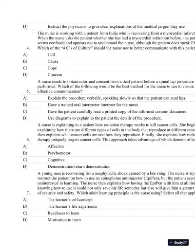 Test Bank For Critical Care Nursing: A Holistic Approach, 10th Edition - Page 21 preview image
