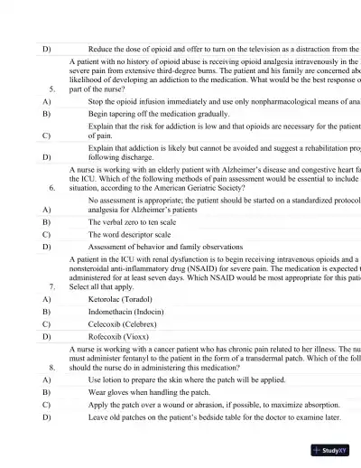 Test Bank For Critical Care Nursing: A Holistic Approach, 10th Edition - Page 27 preview image