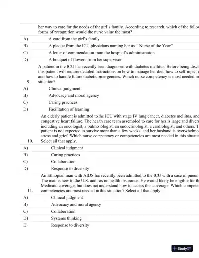 Test Bank For Critical Care Nursing: A Holistic Approach, 10th Edition - Page 4 preview image