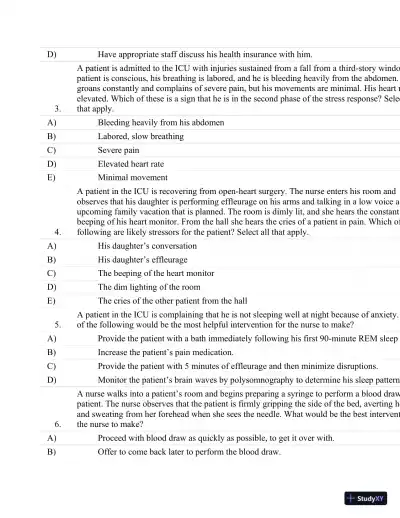 Test Bank For Critical Care Nursing: A Holistic Approach, 10th Edition - Page 9 preview image