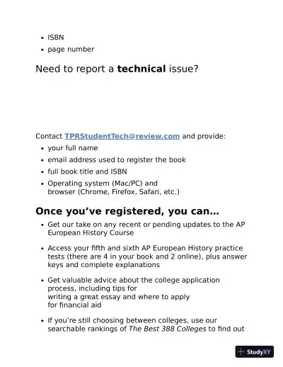 Princeton Review AP European History Premium 2023 - The Princeton Review (2022) - Page 12 preview image