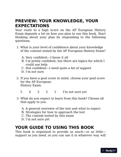 Princeton Review AP European History Premium 2023 - The Princeton Review (2022) - Page 17 preview image
