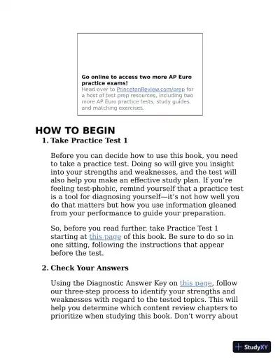 Princeton Review AP European History Premium 2023 - The Princeton Review (2022) - Page 20 preview image