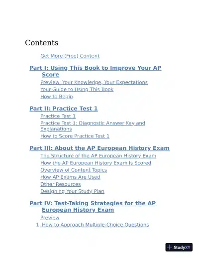Princeton Review AP European History Premium 2023 - The Princeton Review (2022) - Page 8 preview image